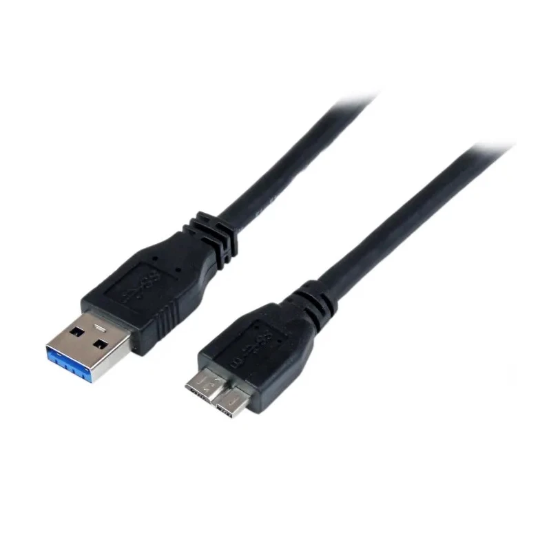 StarTech.com USB 3.0 Male USB Type A to Male Micro USB Type B Cable Black 1m USB3CAUB1M