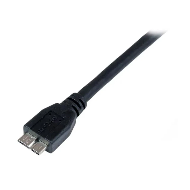 StarTech.com USB 3.0 Male USB Type A to Male Micro USB Type B Cable Black 1m USB3CAUB1M