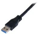 StarTech.com USB 3.0 Male USB Type A to Male Micro USB Type B Cable Black 1m USB3CAUB1M