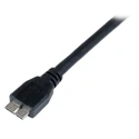 StarTech.com USB 3.0 Male USB Type A to Male Micro USB Type B Cable Black 1m USB3CAUB1M