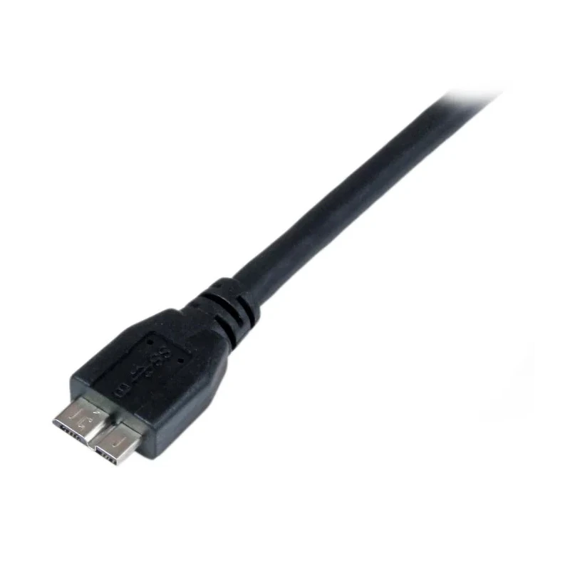 StarTech.com USB 3.0 Male USB Type A to Male Micro USB Type B Cable Black 1m USB3CAUB1M