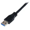 StarTech.com USB 3.0 Male USB Type A to Male Micro USB Type B Cable Black 1m USB3CAUB1M