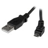 StarTech.com USB 2.0 Male USB 2.0 Type A to Male Micro USB Type B Cable Black 1m USBAUB1MU