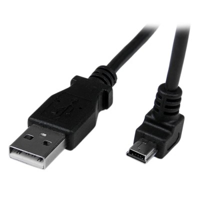 StarTech.com USB 2.0 Male USB Type A to Male Mini USB Type B Cable, Black 2 m USBAMB2MD