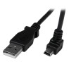 StarTech.com USB 2.0 Male USB Type A to Male Mini USB Type B Cable, Black 2 m USBAMB2MD