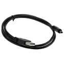 StarTech.com USB 2.0 Male USB 2.0 Type A to Male Barrel Power Cable, Black Jacket, 900mm USB2TYPEH
