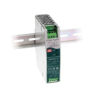 MEAN WELL 20A DIN Rail Redundancy Module for 12V/24V/48V Systems DRDN20-12