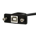 StarTech.com USB 2.0 Female USB Type B to Female USB B Connector Cable Black 900mm USBPNLBFBM3