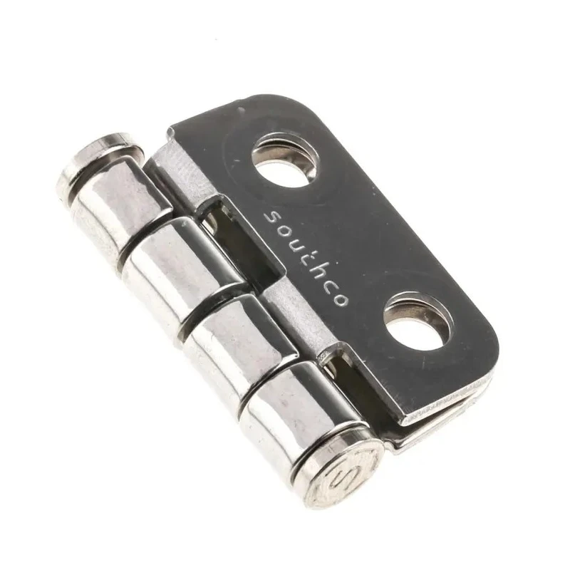 Southco Butt Hinge Gloss Stainless Steel, Fixed Pin, Screw Fixing, 38 mm x 38.2 mm x 9 mm N6-4E-422-24