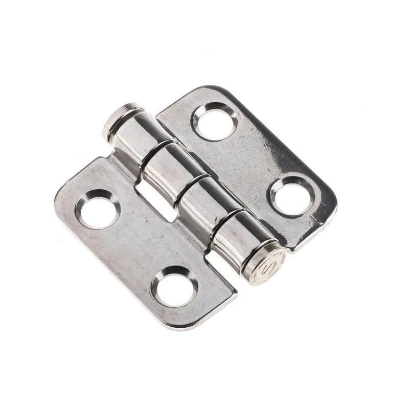 Southco Butt Hinge Gloss Stainless Steel, Fixed Pin, Screw Fixing, 38 mm x 38.2 mm x 9 mm N6-4E-422-24