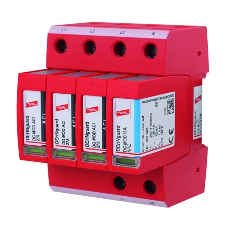 Dehn Surge Arrester DG M TT ACI 275 FM 275V Maximum Voltage DIN Rail Mount Germany