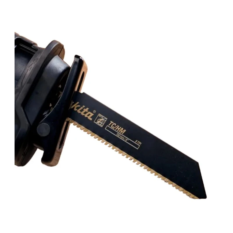 Makita Reciprocating Saw Blade Tungsten Carbide 100 mm Length, 25 mm Width, 1.25 mm Thickness, 8 Teeth Per Inch B-55572