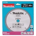 Makita Circular Saw Blade 165mm Diameter, 60 Teeth Per Inch, Tungsten Carbide TCG Tooth Configuration, 5° Rake Angle D-81206