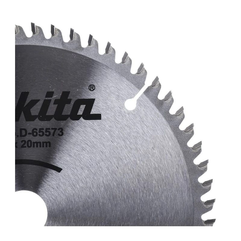 Makita Circular Saw Blade 165mm Diameter, 60 Teeth Per Inch, Tungsten Carbide TCG Tooth Configuration, 5° Rake Angle D-81206