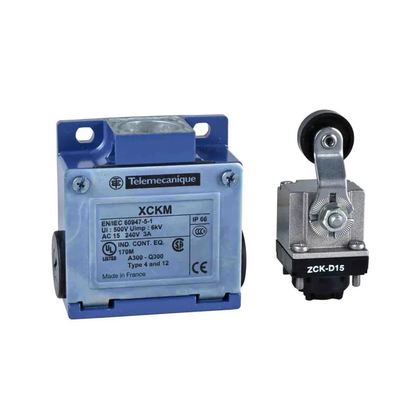 Telemecanique Sensors Roller Lever Limit Switch DPST 240V AC 3A Zinc Alloy Housing IP66 XCKM515H29