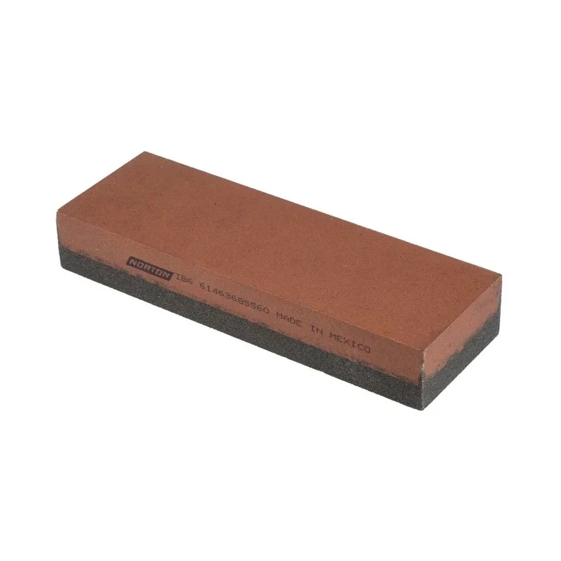 Norton Sharpening Stone Aluminium Oxide Abrasive 152 mm x 51 mm x 25 mm Slip India Type 320 Grit Combination 61463685560
