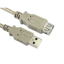 RS PRO USB 2.0 Female USB Type A to Female USB Type A Grey 3 m Cable 195-4274