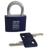RS PRO Steel, Aluminium Padlock Keyed Alike Violet, 6 mm Shackle Diameter, 43 mm Body Width 195-8231