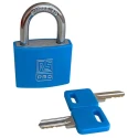 RS PRO Aluminium Key Padlock 6 mm Shackle Diameter, 22 mm Shackle Length, 43 mm Body Width 195-8239