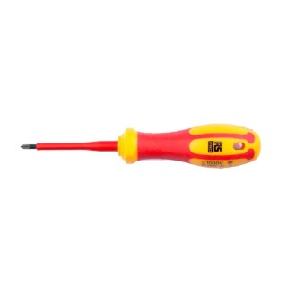 RS PRO Insulated Screwdriver, PZ0 Tip, 60 mm Blade, VDE/1000V Approved, 150 mm Overall 197-3795