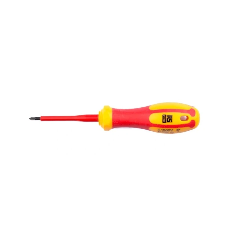RS PRO Insulated Screwdriver, PZ0 Tip, 60 mm Blade, VDE/1000V Approved, 150 mm Overall 197-3795