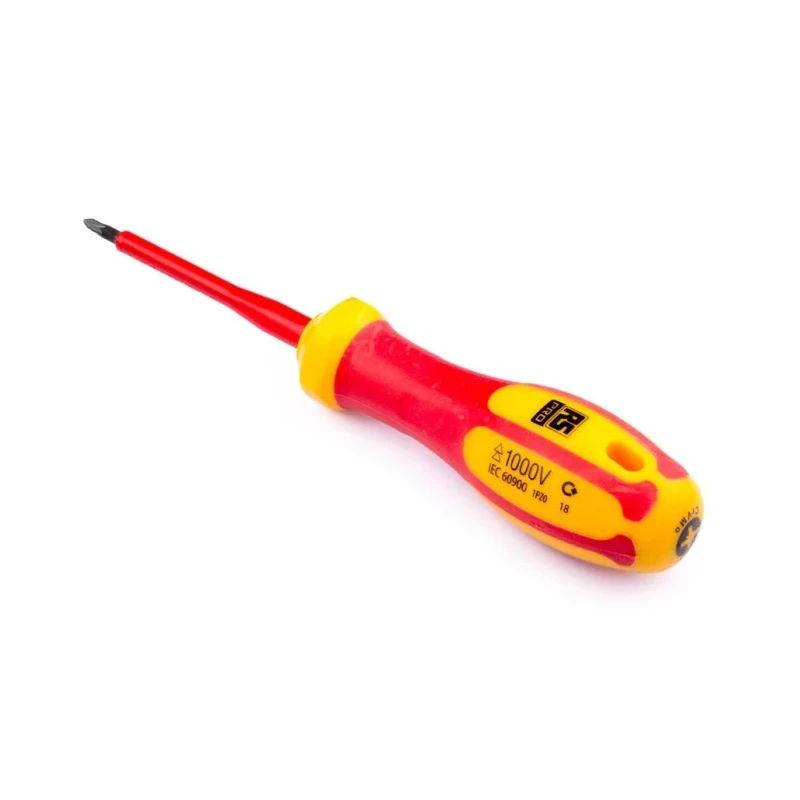RS PRO Insulated Screwdriver, PZ0 Tip, 60 mm Blade, VDE/1000V Approved, 150 mm Overall 197-3795