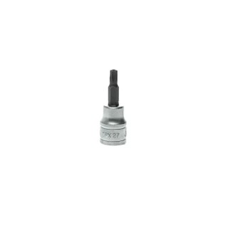 Teng Tools 3/8 in Drive TPX27 Bit Socket Square Drive Alloy Steel Chrome Finish 18mm Overall Length TPX27