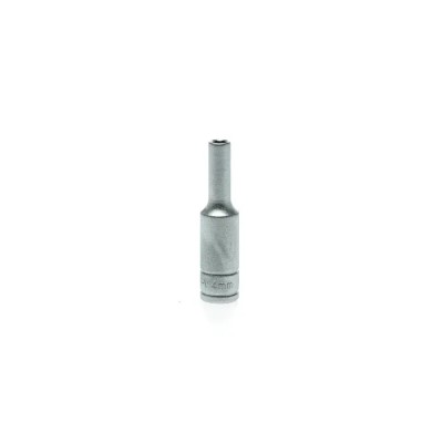 Teng Tools 1/4 in Drive 4 mm 6 Point Chrome Vanadium Socket 49.5mm Overall Length M140604-C