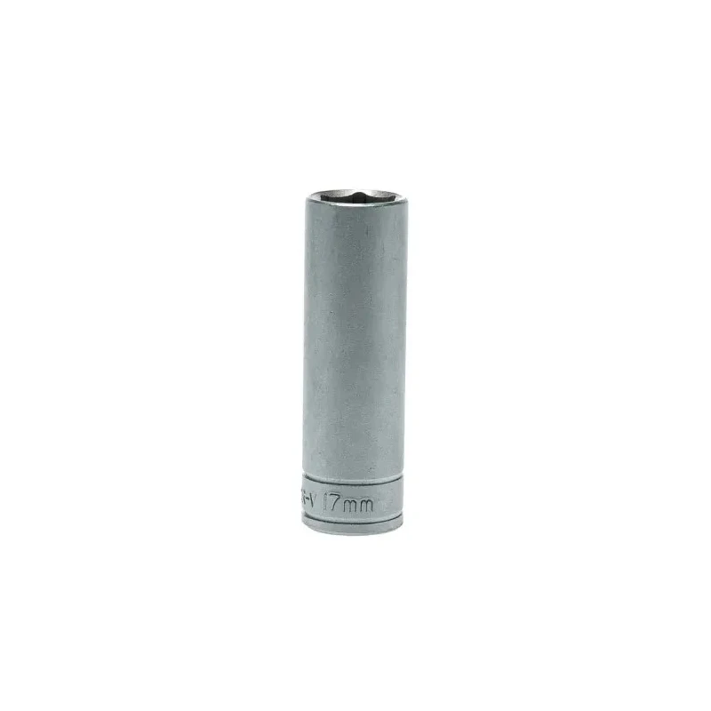 Teng Tools 1/2 in Drive 17 mm 6 Point Socket Satin Finish Chrome Vanadium Steel 79mm Overall Length M1206176-C