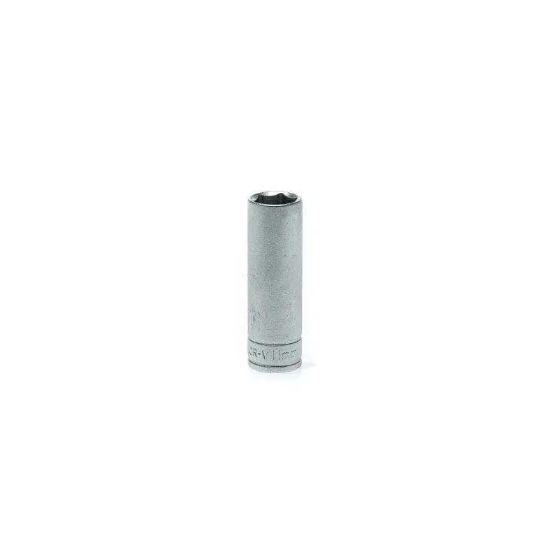 Teng Tools 1/4 in Drive 11 mm 6 Point Satin Finish Chrome Vanadium Steel Socket M140611-C