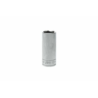 Teng Tools 3/8 in Drive 16 mm 6 Point Socket, Satin Finish, Chrome Vanadium Steel M380616-C