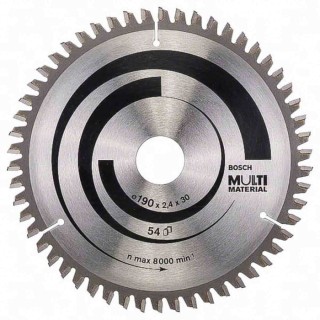 Bosch 54 Teeth Per Inch Fine Cut Tungsten Carbide Circular Saw Blade 190mm 2608640509