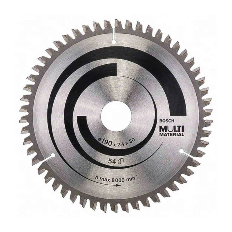 Bosch 54 Teeth Per Inch Fine Cut Tungsten Carbide Circular Saw Blade 190mm 2608640509