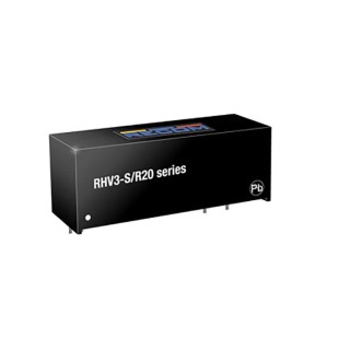Recom RHV3 DC/DC Converter 12V Output 250mA 5V Input 3W Through Hole SIP 5-Pin Model 