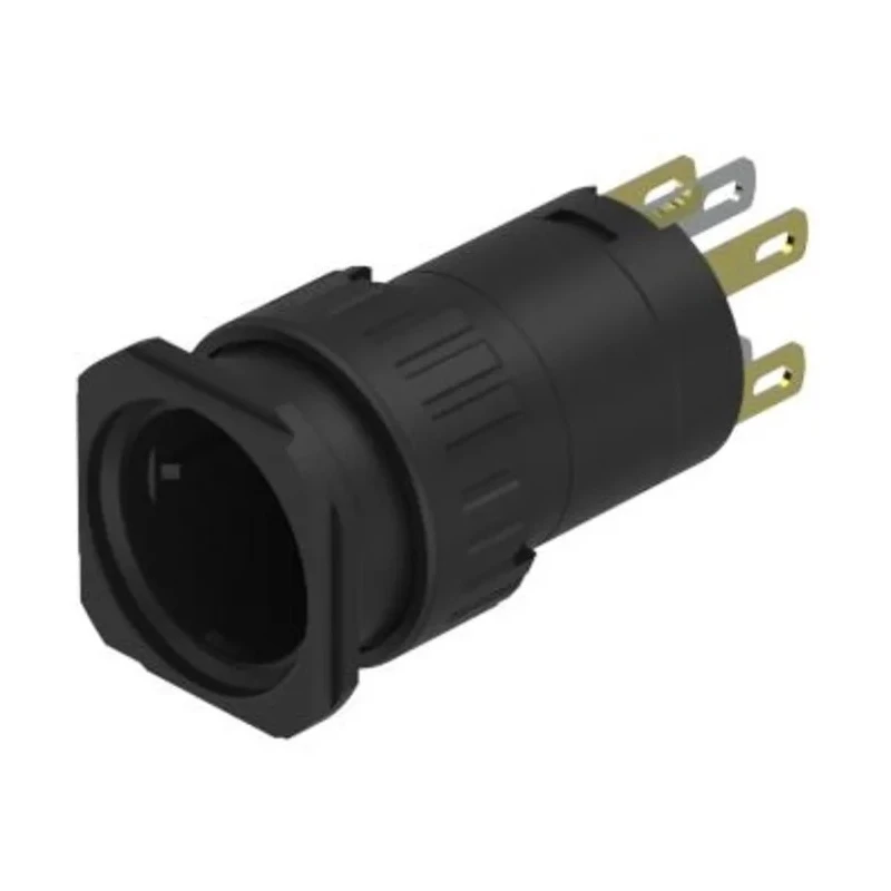 EAO Black Round Selector Switch with 2 Rotary Positions, IP65 Front Protection, Plastic Lever 52-271.022