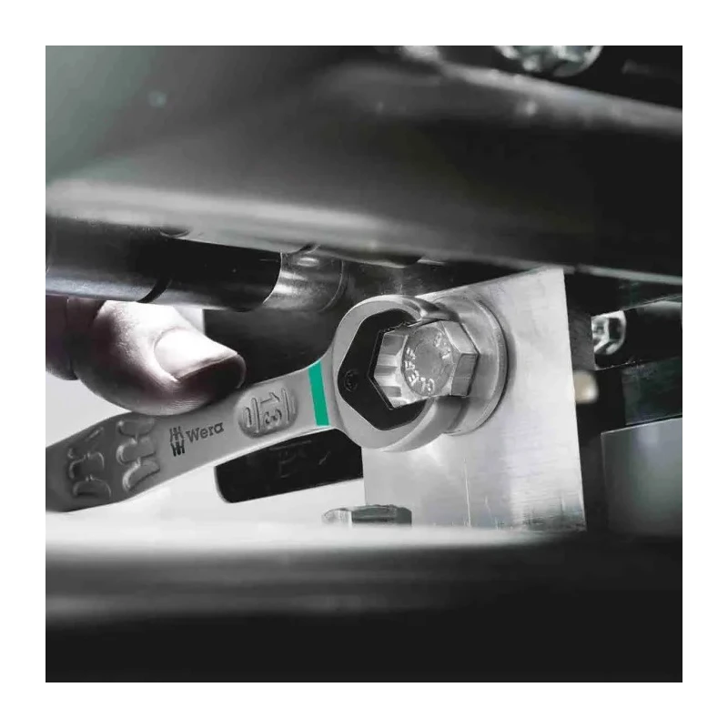 Wera High-Performance Chromium Molybdenum Steel Double Ended Open Spanner Metric 22 x 24 mm, 232mm Overall Length 05020261001