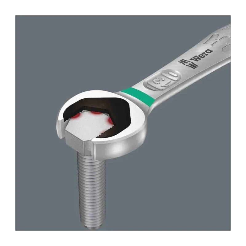 Wera High-Performance Chromium Molybdenum Steel Double Ended Open Spanner Metric 22 x 24 mm, 232mm Overall Length 05020261001
