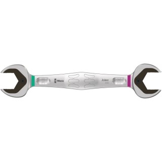 Wera Double Ended Open Spanner Metric Size 30 x 32 mm Chromium Molybdenum Steel 232mm Overall Length 05020264001