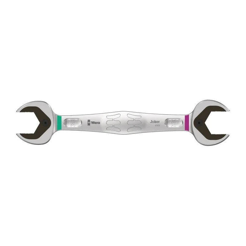 Wera Double Ended Open Spanner Metric Size 30 x 32 mm Chromium Molybdenum Steel 232mm Overall Length 05020264001