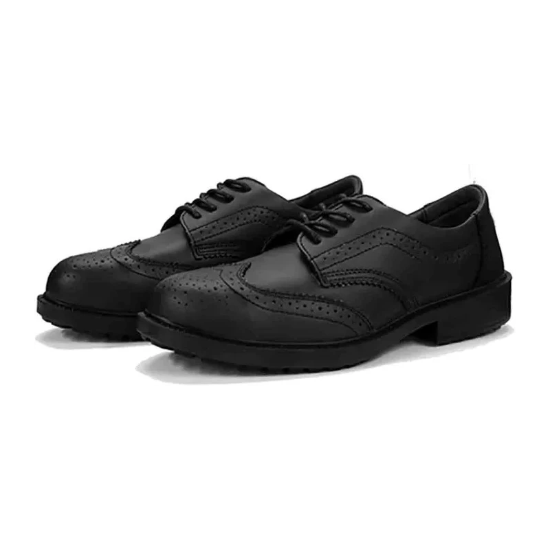 RS PRO Men's Black Steel Toe Safety Shoes, UK 8, EU 42, ESD Rated, Composite Midsole, SRC Slip Resistant RS500/008