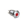 Bulgin Series Illuminated Push Button Switch, Latching, Panel Mounted, 19.2 mm Cutout, SPST, Red LED, IP65, 24 V dc MPI005
