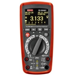 RS PRO Handheld True RMS Digital Multimeter Bluetooth WiFi Enabled 1kV DC 10MHz RS-9968BT