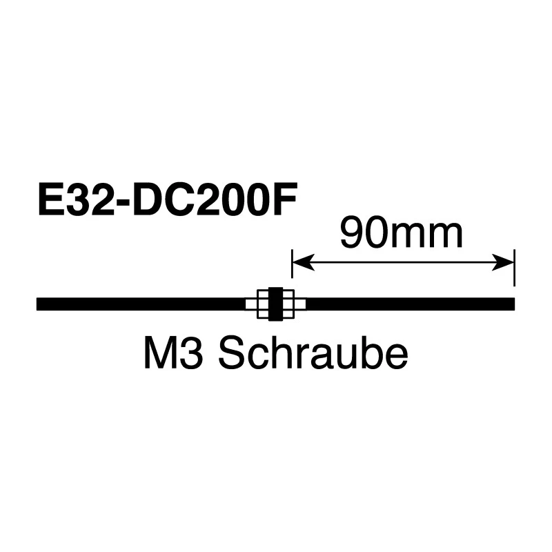 Omron Plastic Fibre Optic Sensor 240 mm Detection Range, NPN and PNP Output, 1230 mW Power Consumption, IP67, 30V E32-DC200F