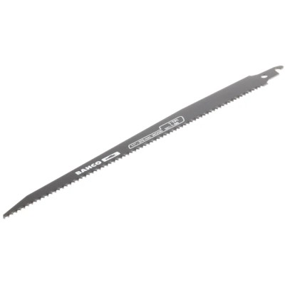 Bahco 310 mm Bi-Metal Reciprocating Saw Blade for Ferrous, Fibre, Non-Ferrous Metal, Plastic, Wood 7 TPI 321-7-SB