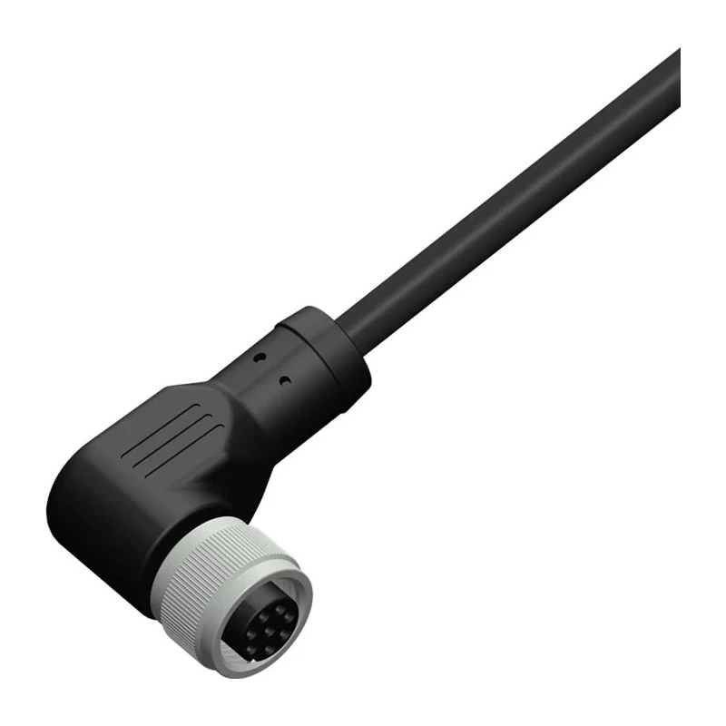 RS PRO Female 8 Way Right Angle to Female Free End Sensor Actuator Cable 5 m 30V PUR Jacket 206-7622