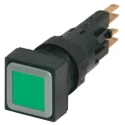 Eaton Push Button Switch Square Green Momentary Actuation 16mm Cutout IP65 RMQ16