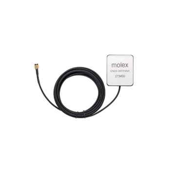 Molex Square Directional GPS Antenna with SMA Connector 1561.09-1602MHz 3m Lead 50dBi Gain 213499-3000