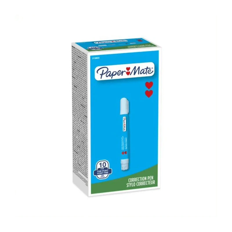 Paper Mate Correction Fluid Pen 7 ml Precision Needle Tip for Handwritten, Photocopies, Inkjet and Laser Printer 2118933
