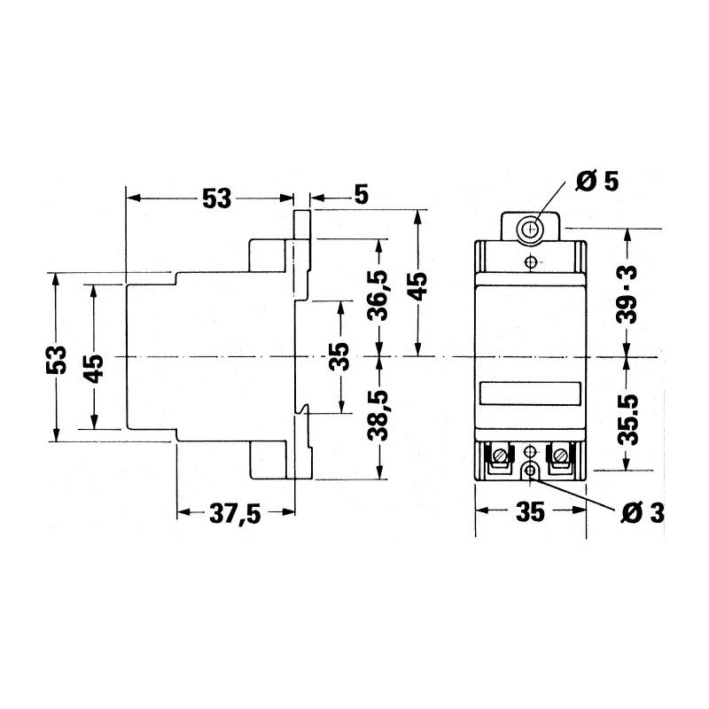 Muller 5 Digit Elapsed Time Counter BW70, 115V 50-60Hz for DIN Rail Mounting BW70