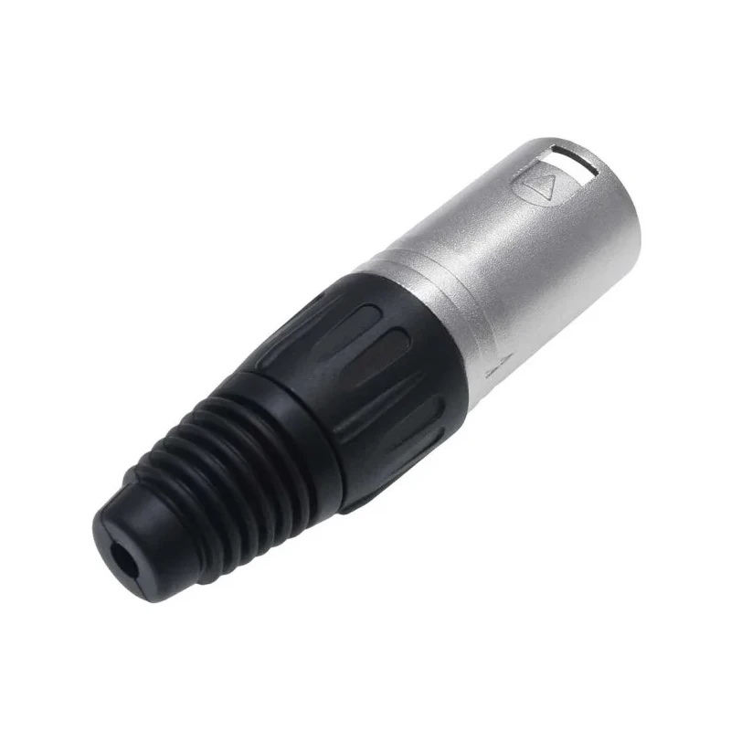RS PRO Cable XLR Connector Straight Male 3 Contacts 75V Silver Plating 208-5188